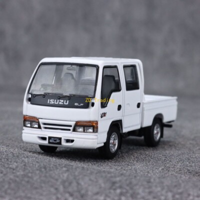 ZD Model1 1:64 White JDM Isuzu ELF Double Cabin Truck Model Metal