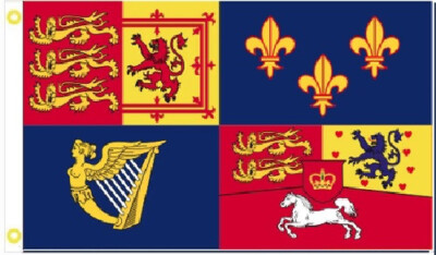 Hanover Royal 1714 3'X5' UK Flag Rough Tex  100D BANNER GROMMETS