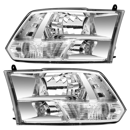 Headlights Assembly For 0918 Dodge Ram 1500,1018 Dodge Ram 2500 3500 Chrome eBay