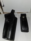 Black Leather Gun Holster+ Bianchi US international MFR 50905  — photo 7