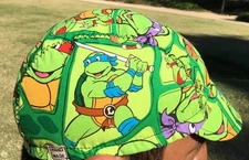 CYCLING CAP NINJA TURTLES 100% Cotton ONE SIZE & ANY SIZE HANDMADE