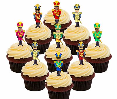 24 Edible Personalised Cupcake Toppers - Fondant, Pre-Cut For Birthdays & Parties 7 thumbnail image