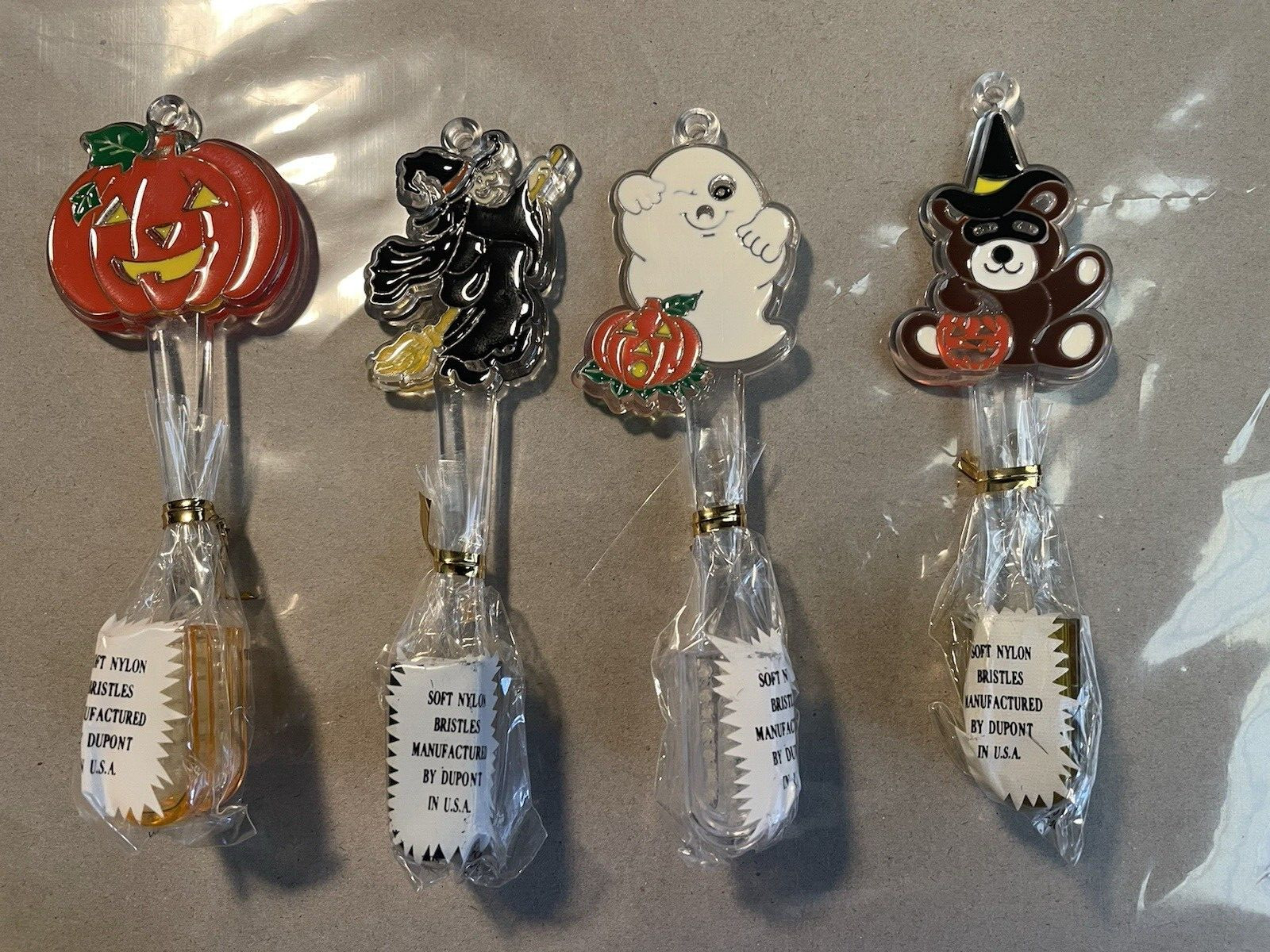 World Trend Lot of 4 Novelty Kids Soft Toothbrushes- HALLOWE