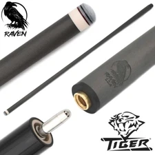 RAVEN Carbon Fiber Pool Cue - Shaft Only (12.4mm, 29") Uni-Loc, Tiger Sniper Tip