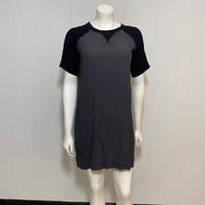 Madewell Dress Women's XXS Colorblock Viscose Raglan Sleeve Lightweight Shift