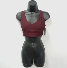 Xersion Port Wine Red Quick-Dri Medium Support Sports Bra Women's Size Small