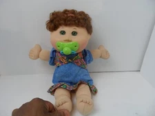 Vtg. Cabbage Patch Kids 1978 Splashin' Girl Brown Short Hair Jointed Green Eyes
