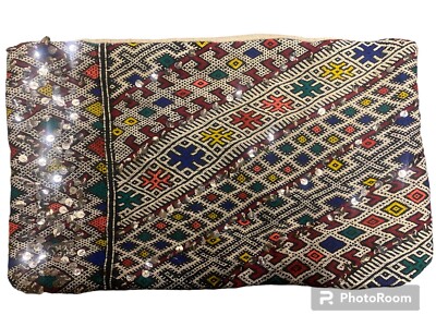 Vintage Kilim Kissenbezug Quadratische Wolle Kelim Kissen Dekor 70x40cm