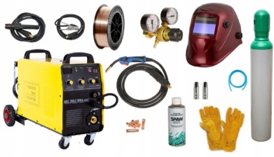 Inverter Schweißgerät 200/2 KN MIG/MAG/MMA/FLUX/Löten/2T/4T/FCAW 200A 230/400V 3
