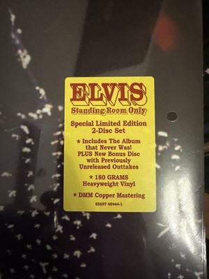 Elvis Presley standing room only hype sticker replacement FTD vinyl Lp last ones