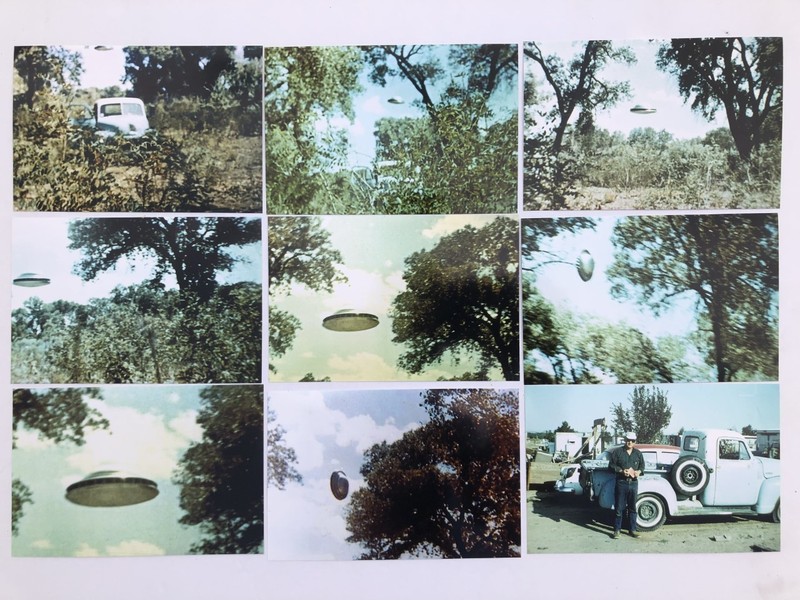 Rare Complete Paul Villa UFO 1963 Peralta NM Flying Saucer Event 9 Photo Lot