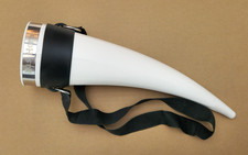Vintage Das Horn - Beer Drinking Horn/Cup - 24oz, -White w/ Strap