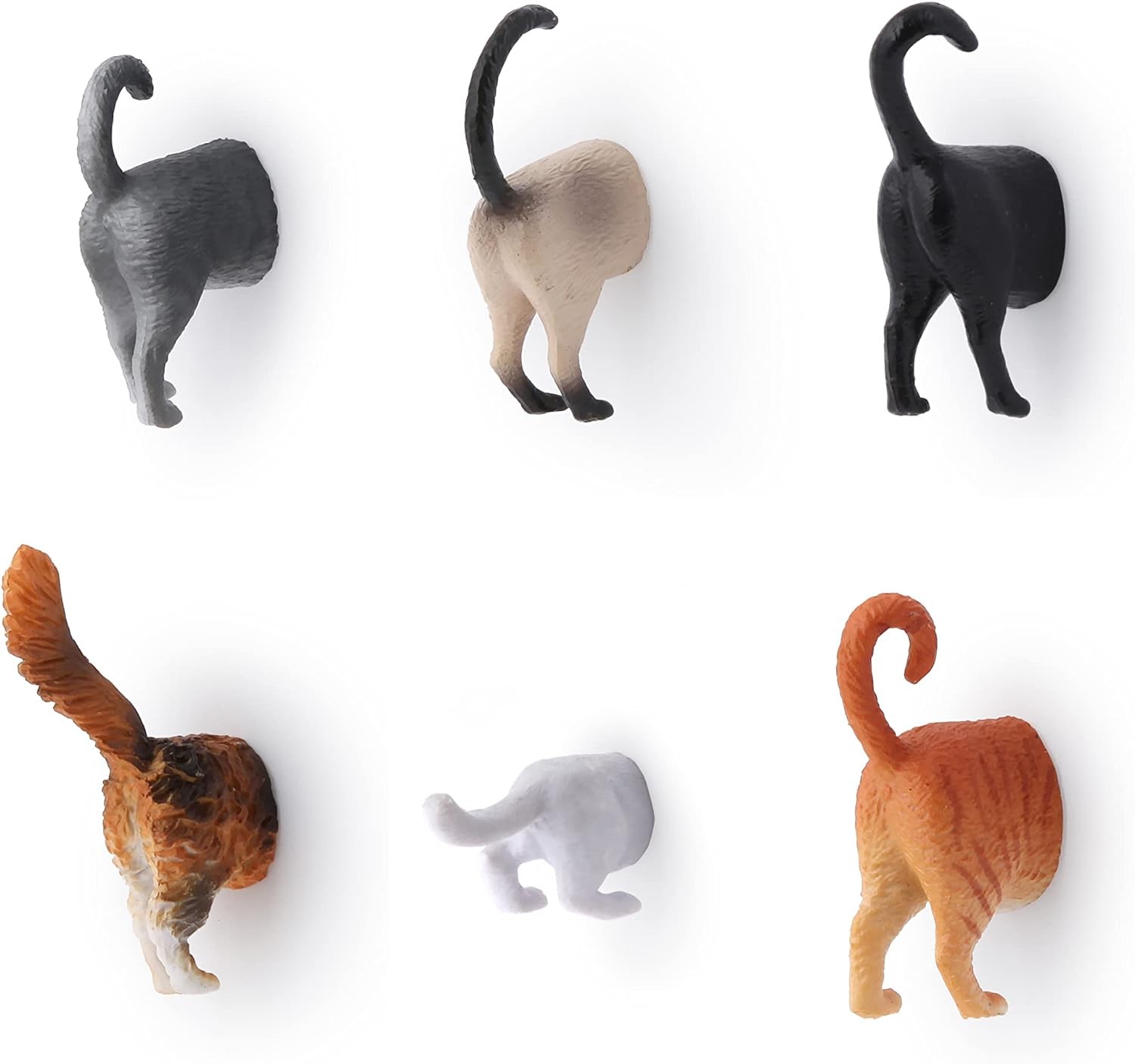 GENERIQUE - Aimants Décoratifs Butt Magnets Chat - Lot de 6 - Image 2