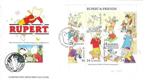 Guernsey - FDC - Rupert and Friends - 02.02.93 (26-0337)