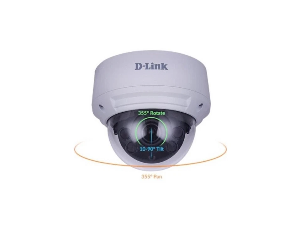 D-Link Vigilance DCS-4618EK 8 Megapixel Network Camera - Dome - 98.43 ft Night - Image 3 of 4