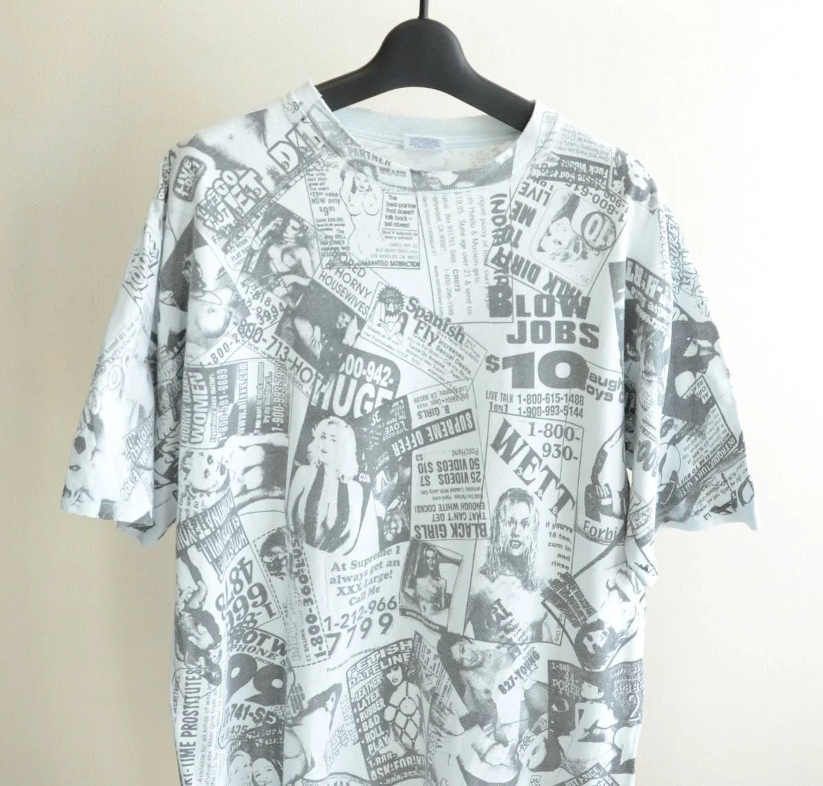 t shirt supreme porno motif total taille L