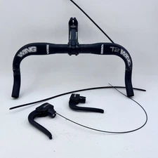 Profile Design T2 Wing Base Bar 40cm Hammer OS Stem 31.8mm TT Brake Levers B03