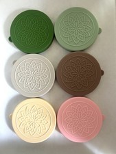 Oui Yogurt Jar Lids - 6 Silicone Lids for 5 Oz Yogurt Glass Jars Watertight Seal