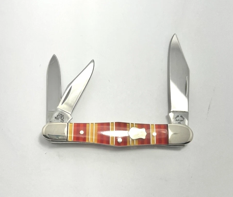 Case Brothers 2004 (R383WH SS) Candy Strip Whittler ¡Sin usar, en caja, bonito! Foto 3 de 4