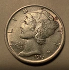 1917 S Mercury Dime Choice AU FSB