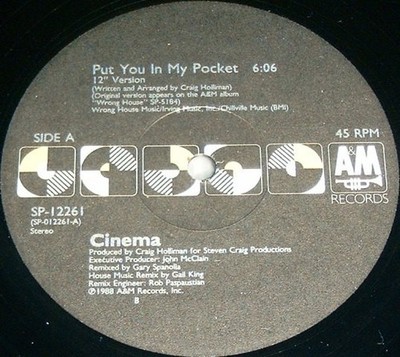 Cinema  - Put You In My Pocket (12'')