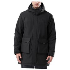 Mens Winter Coats Long Warm Jacket with Hood Casual Quilted 3X-Large 601-black