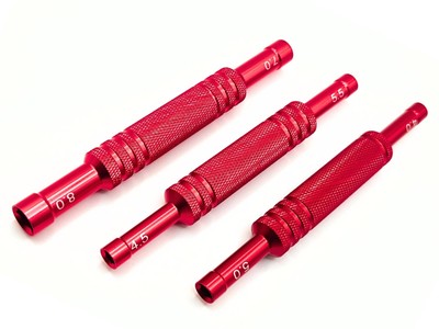 Steckschlüssel Aussensechskant 3tlg Set 4mm 4,5mm 5mm 5,5mm 7mm 8mm Aluminium