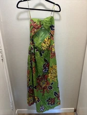 Rhode Keyhole Dress in Green Floral Print, Size S, $495 Retail, NWT, 851