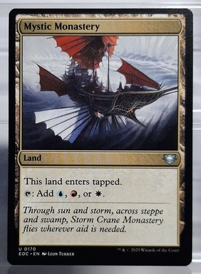 Magic- Mystic Monastery - Uc/Land - Commander: Edge of Eternities - EN/NM