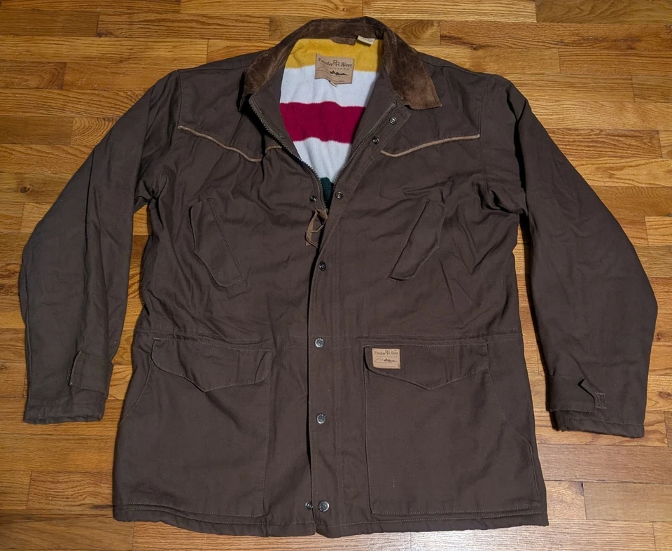 Abrigo ajustado Powder River Outfitter Panhandle - XL para hombre - Chaqueta forrada con manta Foto 3 de 4
