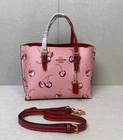 Coach CR293 Molly Tote Shoulder Bag Cherry Print 25 Ladies New