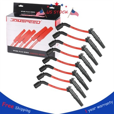 JDMSPEED 10.5MM HUGE SPARK PLUG WIRES SET CHEVY GM PONTIAC CHEVROLET LS1 LS2 LS3