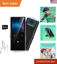 Multifunctional 64GB Music Player with Built-in Speaker, FM Radio Recorder