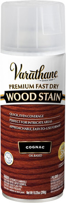 Premium Fast Dry Wood Stain Spray, 10.25 Oz, Cognac
