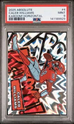 2025 PANINI ABSOLUTE KABOOM! HOR #4 CALEB WILLIAMS PSA 9