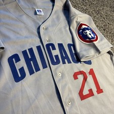 Deadstock Vintage Chicago Cubs Russell Diamond Collection Jersey Size 44 NWOT