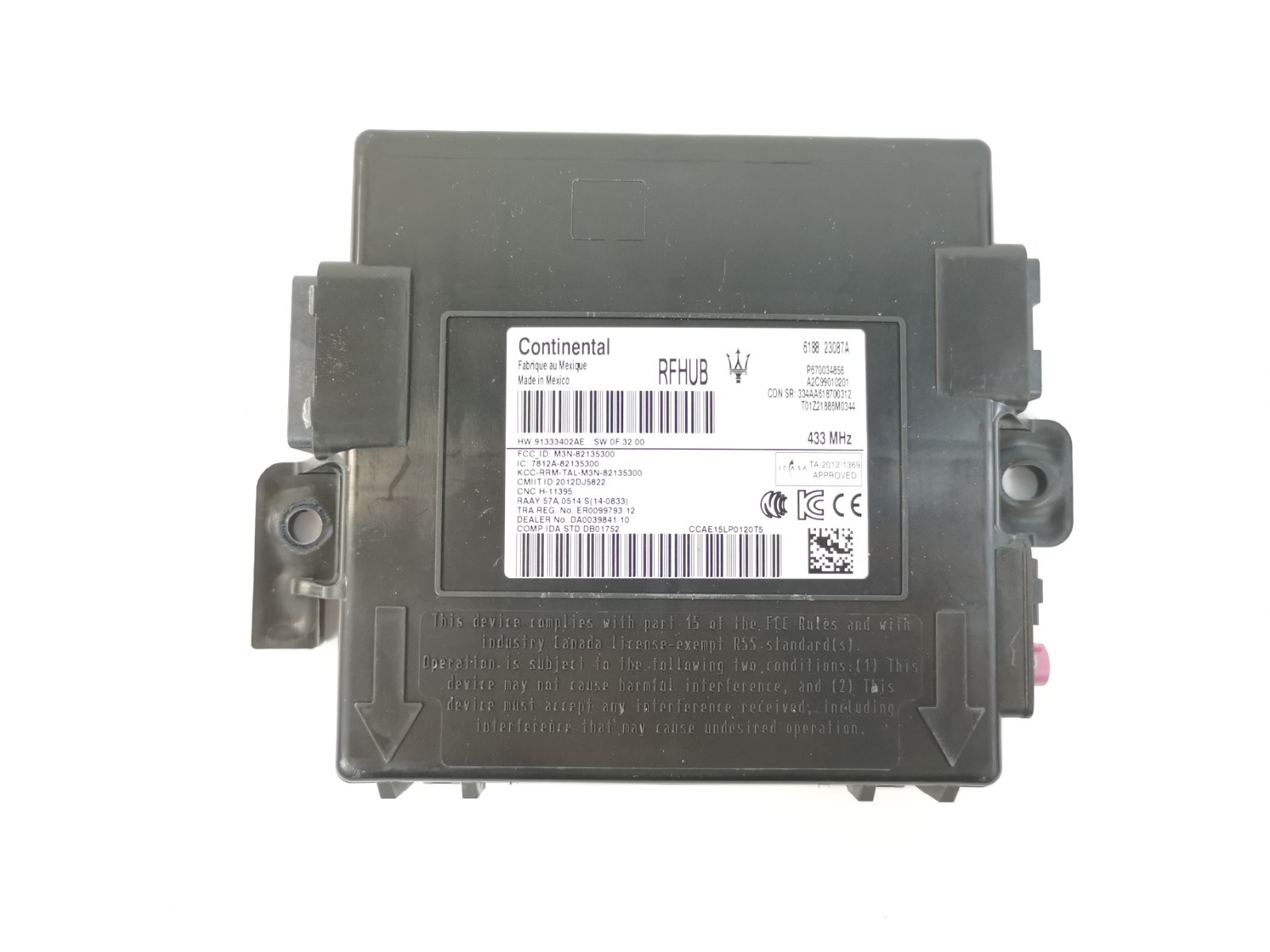 Maserati Levante 3.0 L 2017 Smart Keyless Entry Control Module 670034856 OEM