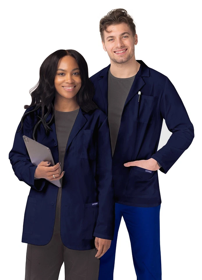 Sivvan Unisex Consultation Coat Warm-up Jacket 2Pocket Comfort Classic & Stylish - Image 4 of 4