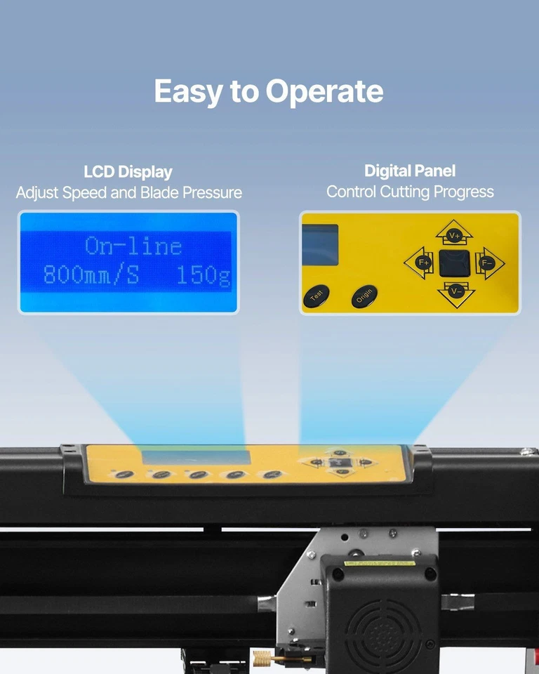 Paquete de cortador de vinilo de 34 pulgadas con pantalla LCD Signmaster software y herramientas Foto 4 de 4