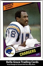 1984 Topps Charlie Joiner #181 San Diego Chargers NFL Football