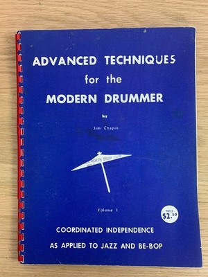 Advanced Techniques For the Modern Drummer Book JIM CHAPIN 1948 Instructional US