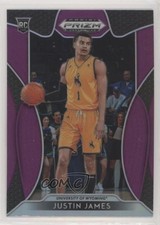 2019-20 Panini Prizm Draft Picks Purple Prizm Justin James #39 Rookie RC 1b8