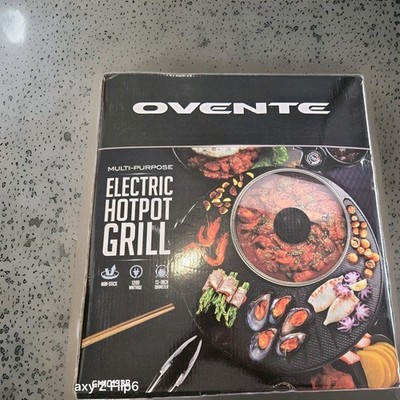Oventex Thai Korean 2-in-1 Electric BBQ Grill Pan and Hot Pot