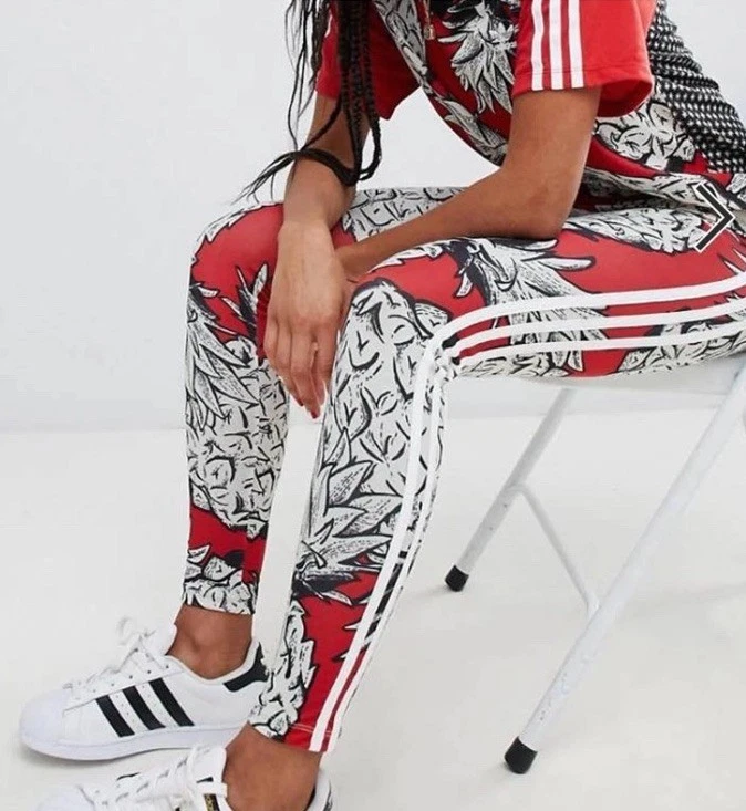 Adidas Originals x Farm Rio Pineapple Wms Leggings XS Maximalist Dopamine Pants - Image 4 of 4