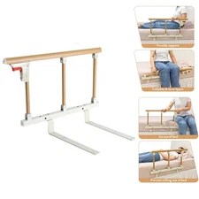 Folding Bed Rails for Elderly Adults Grab Bar Bed Hand Rails Assist Rail Handle