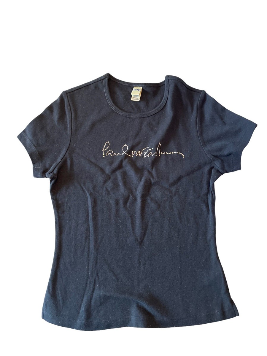 トップス 00s Paul McCartney \"Graphic L/S T-Shirt\" Paul McCartney 2002 Back In The US White Concert T Shirt XL