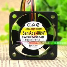 New SANYO 9WF0424S604B 4cm 4020 DC24V 0.11A Chassis Cooling Industrial Fan Micro