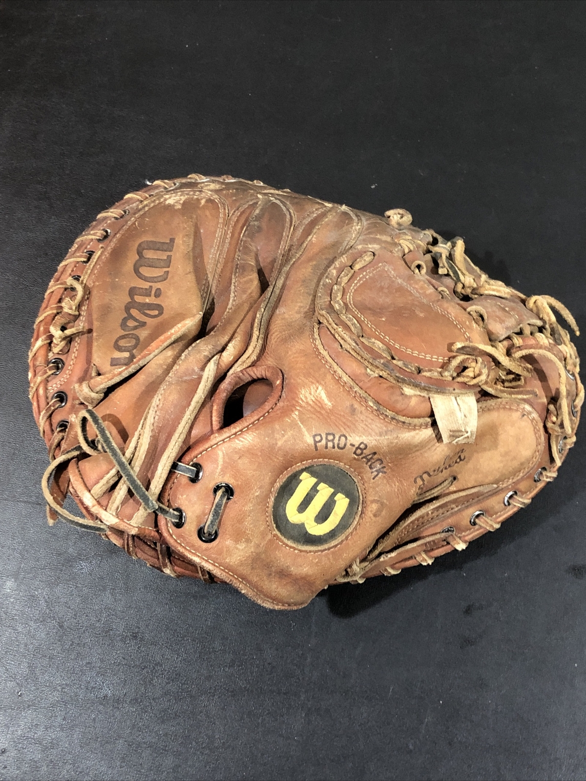 VTG Wilson A2403 Catcher Mitt Glove Baseball RHT ProToe *DAMAGED NEEDS REPAIR* eBay