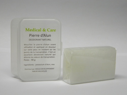 Pierre d'alun 90g Medical & Care pour le sport et le rasage pack de 12