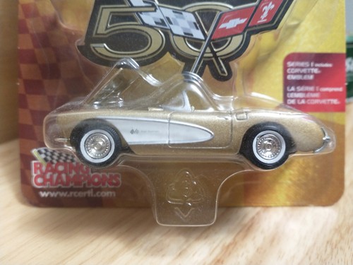 Racing Champions 1/64 diecast Corvette 50th Ann. Collection Gold 1957 Series 1 - Picture 2 of 6